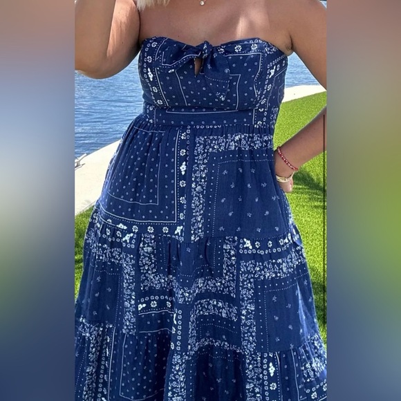 Universal Thread Dresses & Skirts - Universal Thread NWT Blue Bandana Print Maxi Dress Size S